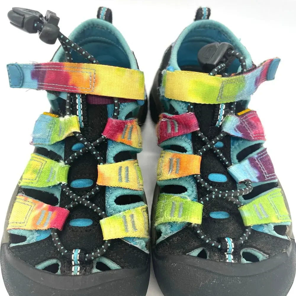 Keen Newport H2 Kids Rainbow Tie Dye Colorway Sandals Size 13